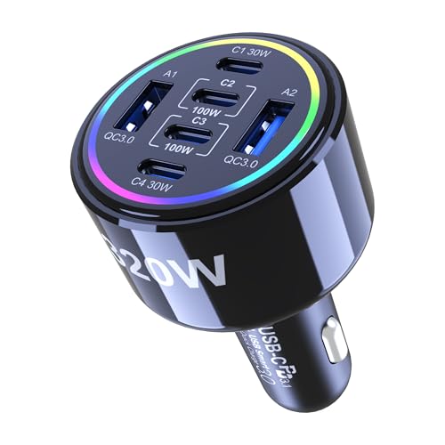 Graaci 320W USB C �J�[�`���[�W���[�A6�|�[�g�^�C�vC�J�[�`���[�W���[�APD3.0/QC4.0/PPS �������[�d iPhone 17/16/15�V���[�Y�AGalaxy S25/S24/23�AiPad�AMacBook Pro/Air�A�m�[�g