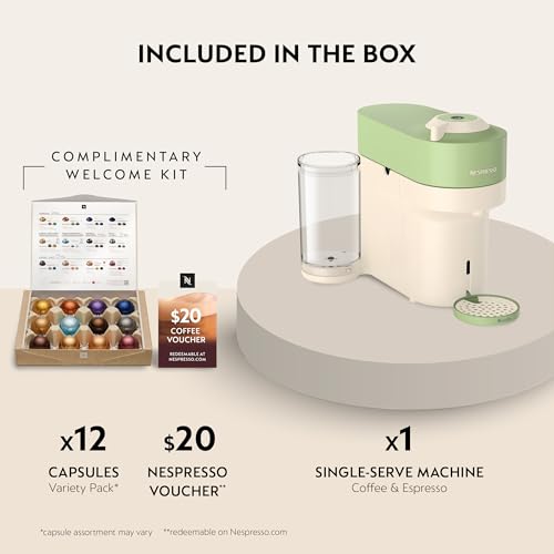 Image of Nespresso Limited-Edition Vertuo Pop+ Coffee and Espresso Maker by Breville, Pistachio