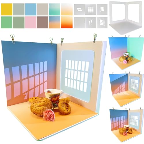 15PCS Creative Multi-Function Photography Studio Photo Backdrops Board Kit: Portable