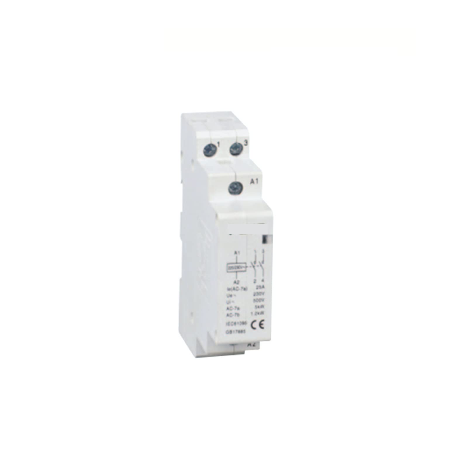 Componentes electrónicos Contactor AC MC 2P 25A 63A Protector de sombrero magnético doméstico Instalaciones eléctricas (Color : 25a, Size : 2P)