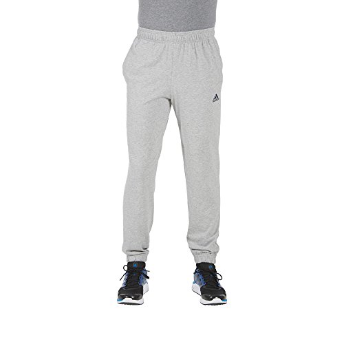 adidas ESS T Sj Pantalones, Hombre, (Gris/Blanco), M