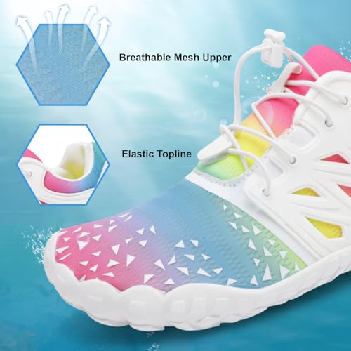 Image of XIHALOOK Athletic Hiking Water Shoes Womens Mens Quick Dry Barefoot for Beach Walking Kayaking Surfing Training