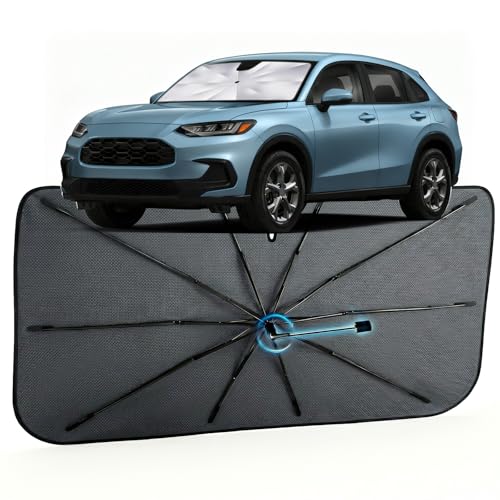 Image of Car Windshield Sun Shade for Honda HR-V 2023-2026 -[Reflective Coated Fabric] Sunshade Umbrella for Front Window, Car Shades Sun Visor Keep Car Cool and Protects Interior, 1:1 Exact Fit