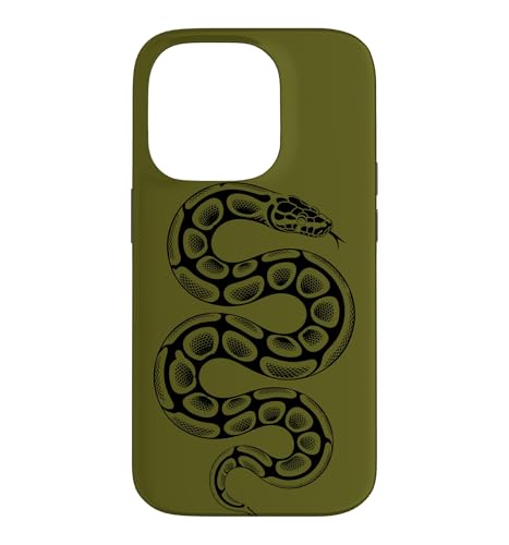 Ball Python Sketch �~�j�}���X�g�� - �O���[�� �X�}�z�P�[�X iPhone 14 Pro �p