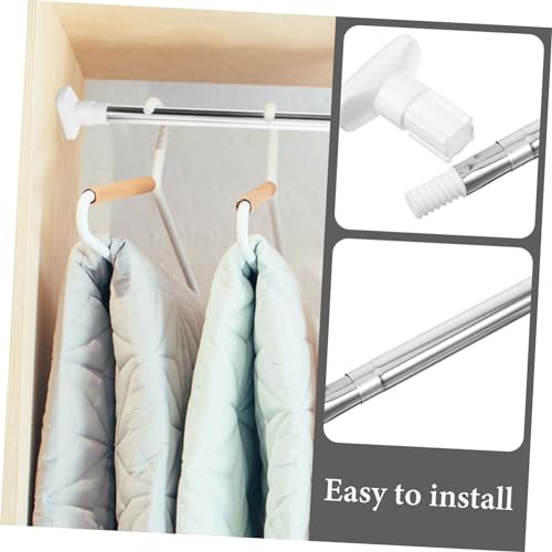 Barre extensible acier inoxydable pour suspendre des vêtements