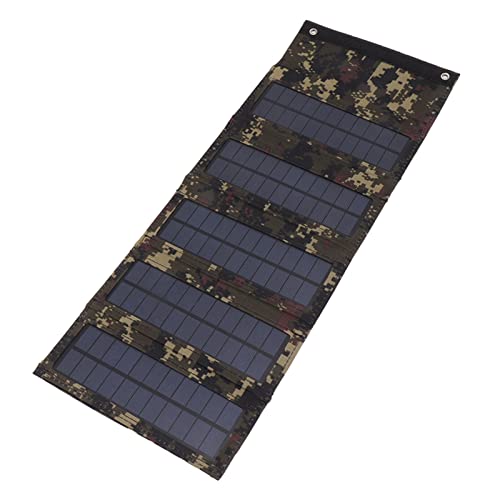 Jeanoko 50W Portable Solar Panel Bag Monocrystalline Silicon 5 Folding Solar Panel Case Solar...