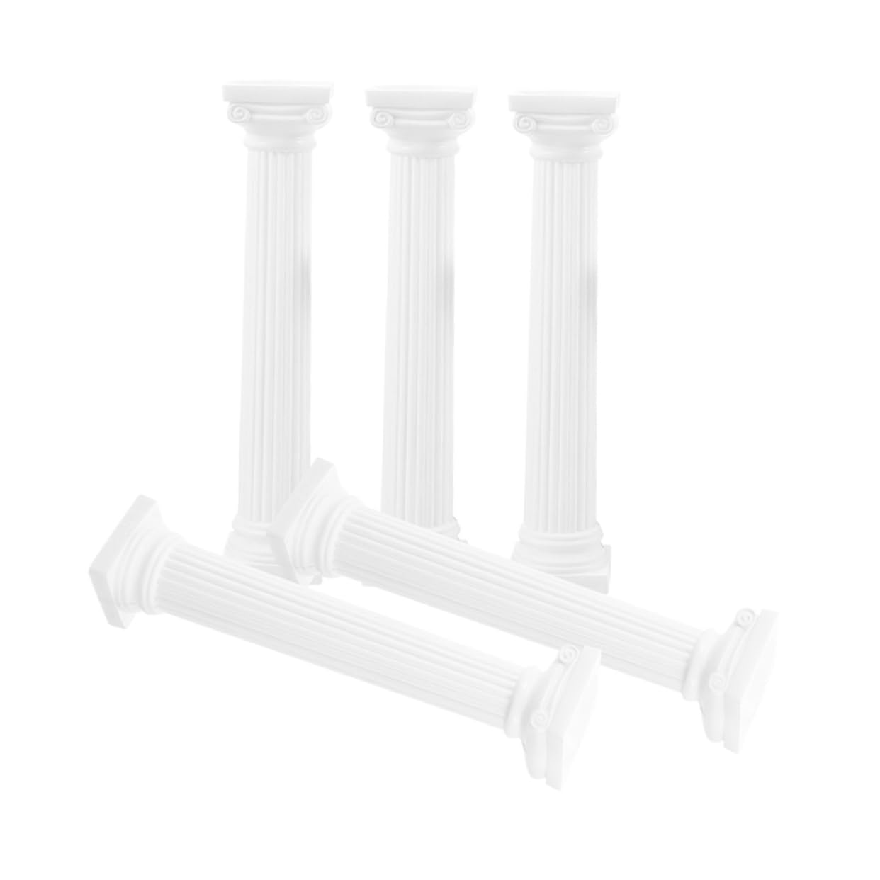 DECHOUS 25stücke Teiliges Mini-Roman Säulen-Dekoration Für Tisch Und Fotografie Elegante Hochzeits Und -szenen-deko Leicht Zu Reinigen Und Einfach Zu Montieren Weiße Säulen