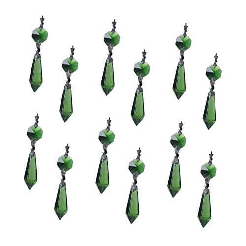 Cuentas de cristal verde para cortinas que transforman la iluminación de tu salón 7