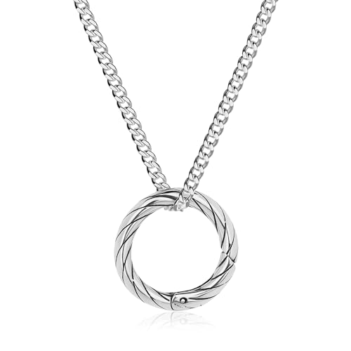 GAVU Stainless Steel Ring Holder Necklace for Women Wedding Ring Keeper Necklaces for Women 18