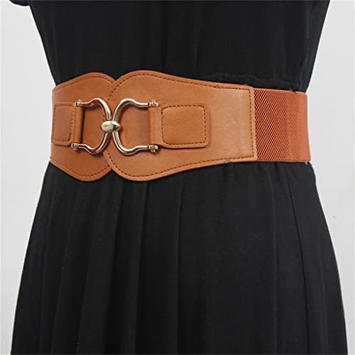 Cinturón Ancho de Cintura para Todo fósforo Faja elástica para Mujer con suéter de Camisa Cinturón elástico ensanchado (Color : A, Size : 64cm)