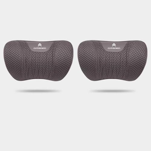 SLGYHJ 2Pcs Car Headrest Pillow for Citroen C5 X C6 C8 CX DS DS3 DS4 DS5 Dyane e-Mehari Evasion, Breathable Memory Foam Head Support Cushion pad