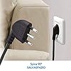 Electraline 62019 Multipresa 9 Posti 3 Polivalenti Schuko 10/16A + 6 Bivalenti 10/16A-Cavo, Nero, 1.5 m