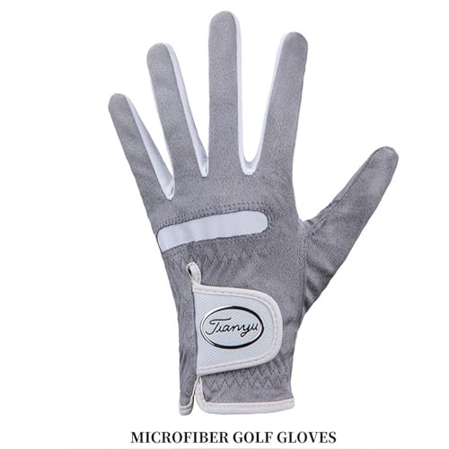 Gant de golf bleu gaucher résistant pour éviter de glisser pendant le swing