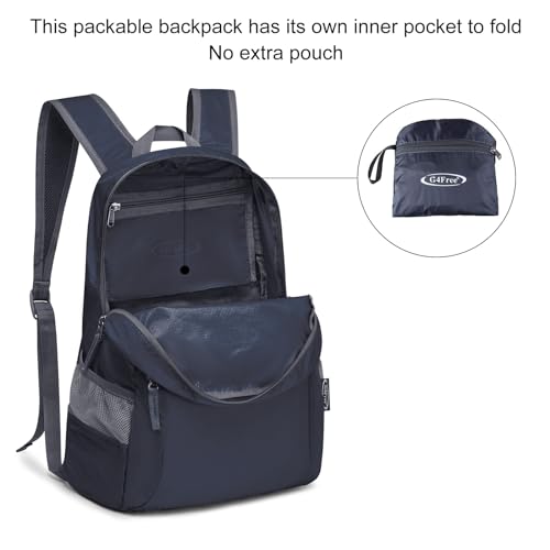 Image of G4Free Ultra Lightweight Packable Backpack Travel Hiking Daypack Small Handy Foldable Outdoor Camping Backpack
