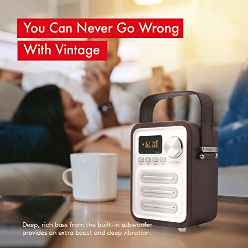 Knz Retro2 Bluetooth 5.0 Vintage Style Speaker With Fm Radio, 10W Speaker, Subwoofer, Microsd And Usb Streaming, Remote Control, Compatible With True Wireless Stereo #TOP4