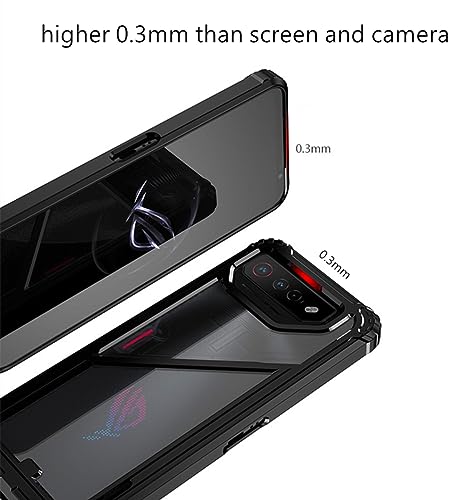 Love Mei IC-AR7P Case For Asus Rog Phone 7 Pro, Soft Tpu Bumper+ Transparent Pc Back Cover Shockproof Anti-Scratch Case thumb #3