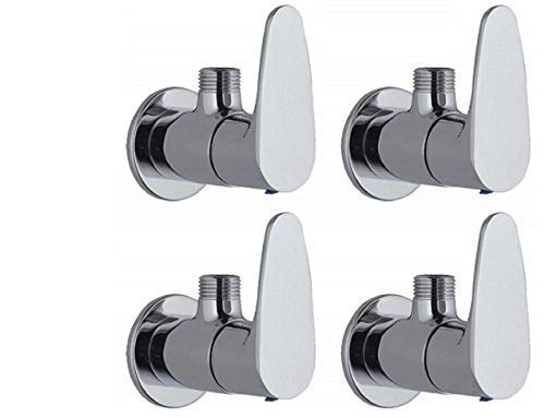 Jagger JFA23 Fusion Brass Disk Angle Cocke for Bathroom Angle Valve, Angle Wall for Bathroom Angle Cocke for wash Basin Brass Angle Valve for wash Basin with Free Flange and Teflon Tape Set of (4) (B096QH2X3W) Amazon Price History, Amazon Price Tracker
