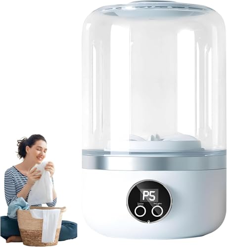 Mini Washing Machine Underwear, Cordless Mini Washing Machines,1.2L Underwear Washing Machine, Portable Laundry Cup for Home, Apartment, Camping, Travel
