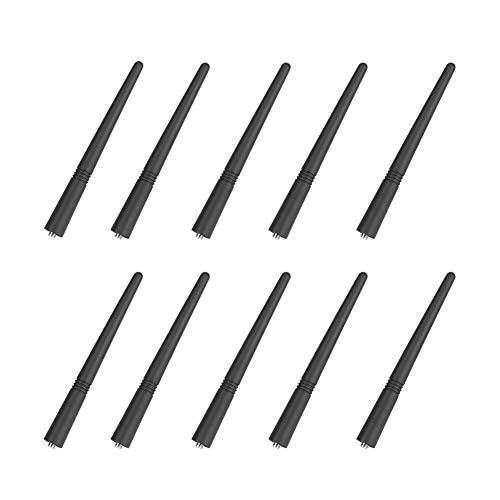 Eboxer 10PcS VHF136-174MHz Reemplazo de Antena de Walkie-Talkie de Radio para GP340 / 350/360/380/640/680 HT1250 / 750/1550 Walkie Talkie