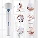 Handheld Cordless Personal Wand Massager - 8 Powerful Speeds and 20 Patterns - echargeable Hand Massagers for Sore Muscles - Hand Held Massage Tool for Neck & Back