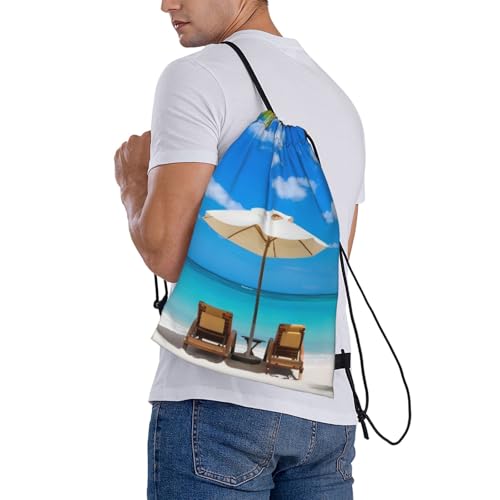 Sac à dos décontracté de plage avec cordon de serrage pour transporter vos essentiels - 7