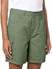 Yaoeye Shorts Cargo para Mujer, Veraniegos, Cintura Alta, Bermuda, Casuales, Modernos, para Senderismo, Cintura Elástica, con Bolsillos 8