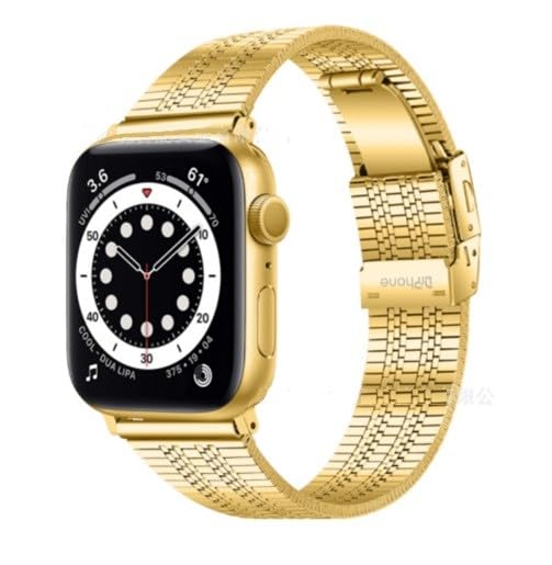 Bracelet DrPhone RSV2 en acier inoxydable or pour Apple Watch 38/40/41mm