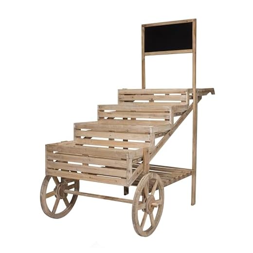 Alpine Corporation MBB100 Cart Plant, 32" L x 55" W x 59" H, Off-White