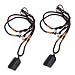 Comidox 2Pcs Natural Black Tourmaline Stone Pillar Pendant Necklace Tourmaline Amulet Natural Free Form Crystal Healing Pendant