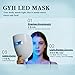 GYH 8-Color LED Face Mask Light Therapy, Red Light Therapy for Face, FSA/HSA Eligible, Wireless High Dose Green, Blue, Infrared Light Therapy Mask for Skin Care & Anti-aging, Cloud-SSS (RB-080)