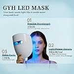 GYH 8-Color LED Face Mask Light Therapy, Red Light Therapy for Face, FSA/HSA Eligible, Wireless High Dose Green, Blue, Infrared Light Therapy Mask for Skin Care & Anti-aging, Cloud-SSS (RB-080) - Image 3