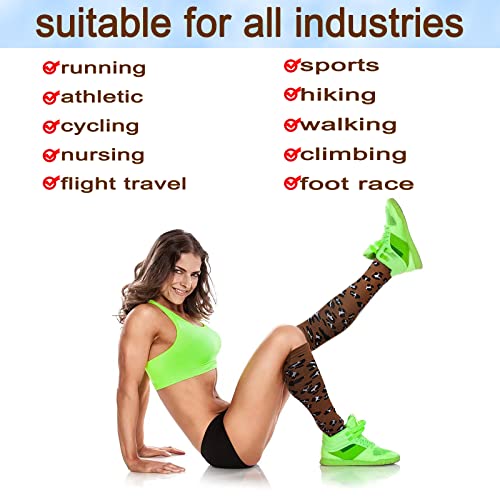 4 Pairs Compression Socks for Women & Men, Support Compression Sock 20-30 mmHg for Nurses, Pregnancy, Flying, Running,Travel2