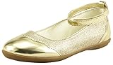 The Doll Maker Metallic Two Tone Glitter Strap Flat