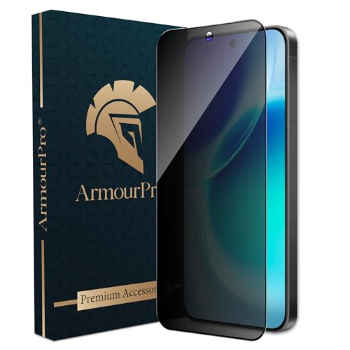 Image of ArmourPro Privacy Tempered Glass for Vivo X300 / X200 FE - Anti-Spy Anti Peeping Screen Protector, 9H Hardness, Edge-to-Edge Coverage, Ultra Thin, Bubble-Free Installation Kit | Black