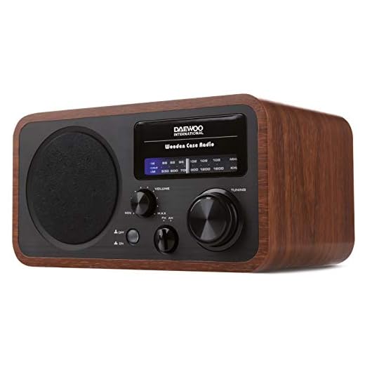 Daewoo Radio Analógica de Madera | Radio AM/FM | Radio Retro | Transistor | Diseño de Madera
