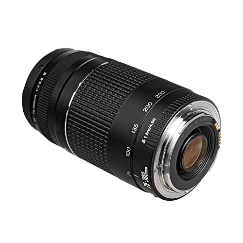 Lente EF 75-300mm f/4-5.6 III, Canon, Preto