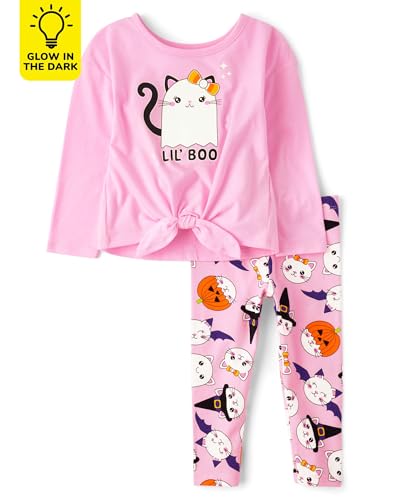 The Children's Place baby-girls And Toddler Long Sleeve Top and Pant, 2 Piece Set4