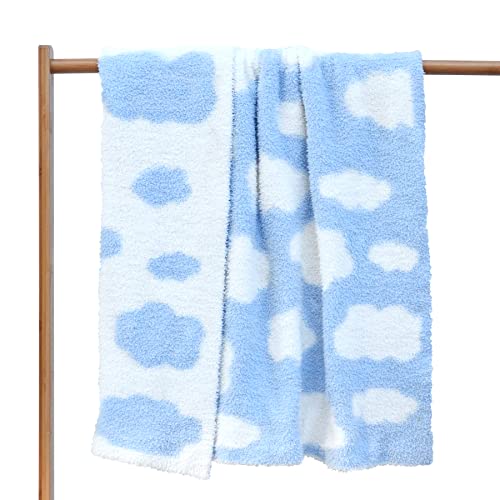 Soft Baby Blanket Baby Cozy Blanket Swaddling Blanket For Newborn Nursery 30X40 Inch Blue Cloud #TOP29