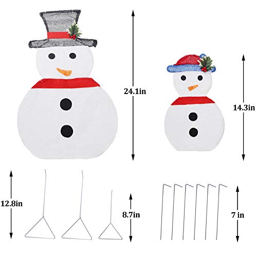 AJY 4FT Inflatable LED Snowman Christmas Decoration - Indoor/Outyard Yard Lawn Decor - View #13