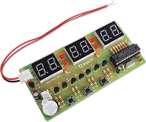 DONGKER Horloge numérique à souder, Kit d'exercices de Bricolage, pour Apprendre et enseigner l'horloge électronique pour Les débutants et Les Amateurs...