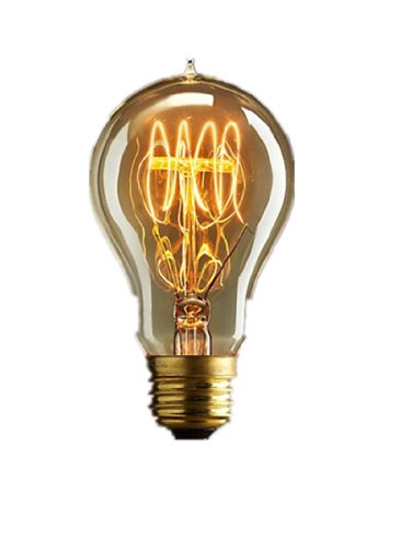 Autek Edison Bombilla filamento Vintage antiguo E27 lámpara A19 drop Light