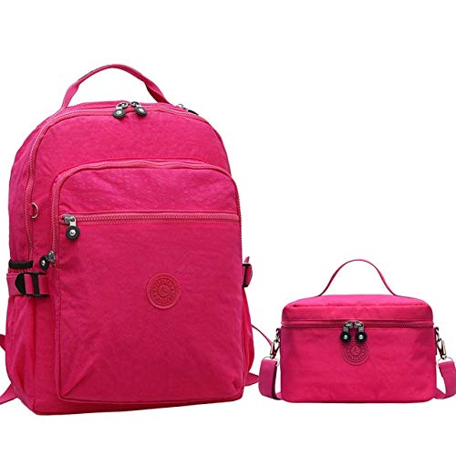 Fhdc Mochila Mochilas De Nylon para Mujer Original Informal Bolso Escuela Alta Capacidad