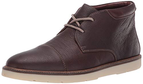 Clarks Men's Grandin Top Chukka Boot, Dark Brown Tumbled Leather, 100 M US