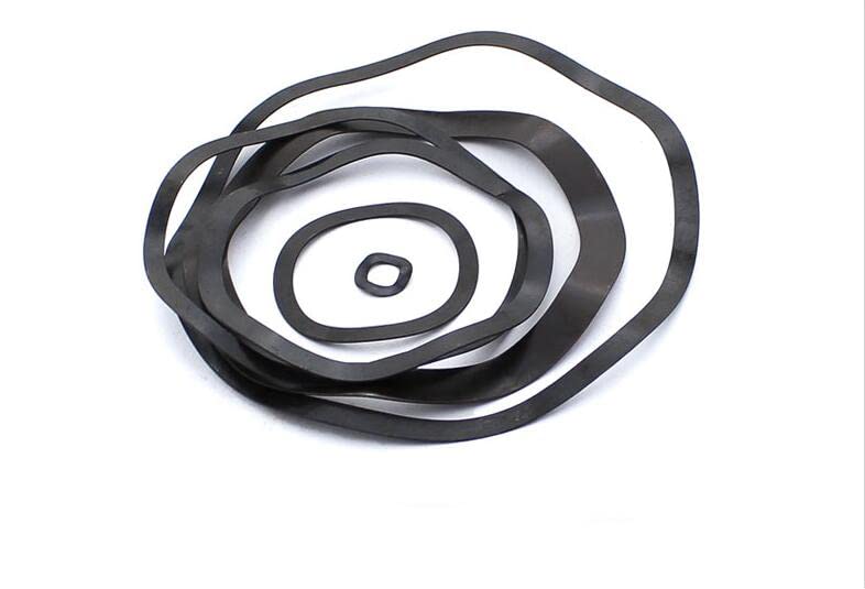 10/50pcs* Wave Spring Washer 65Mn Carbon Steel Three Wave Crest Black Wave Gasket Spring Gasket Elastic Washers (Inner Diameter : 31x39x0.4mm 10pcs)