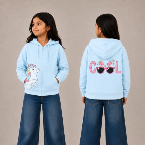 Image of The Mom Store Winter Jackets for Kids | Cute Sweatshirt and Cool Hoodies for Baby Boy and Baby Girls | with Zippers | Hoodie Cap