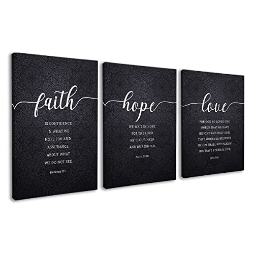 Dazingart Faith Hope Love 3-Piece Set