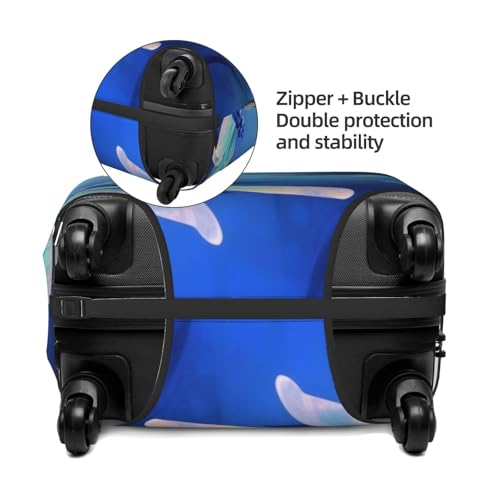 Art Dragonfly Print Luggage Suitcase Covers Elastic Washable Luggage Protector Luggage Covers For Suitcase4