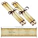 Makevivi 2 PCS Blank Scrolls Paper with Wood Rods, for Naughty or Nice List, Writing, Wedding Vows, Invitation, Love Letter, Cosplay Prop, Renaissance, 7.1 x 30.5 inches