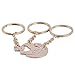 Couture Amour Porte-clés Adorable Famille Ensemble de Bijoux 3 Pièces Grande Petite Sœur Sœur Porte-clés Gravure 3 Puzzle Coeur Pendentif Amitié Bijoux Lune Coeur Pendentif Porte-clés
