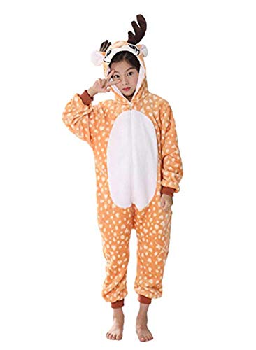 Pijama de animales de ciervo para cosplay, disfraz de carnaval, Halloween, pijama...